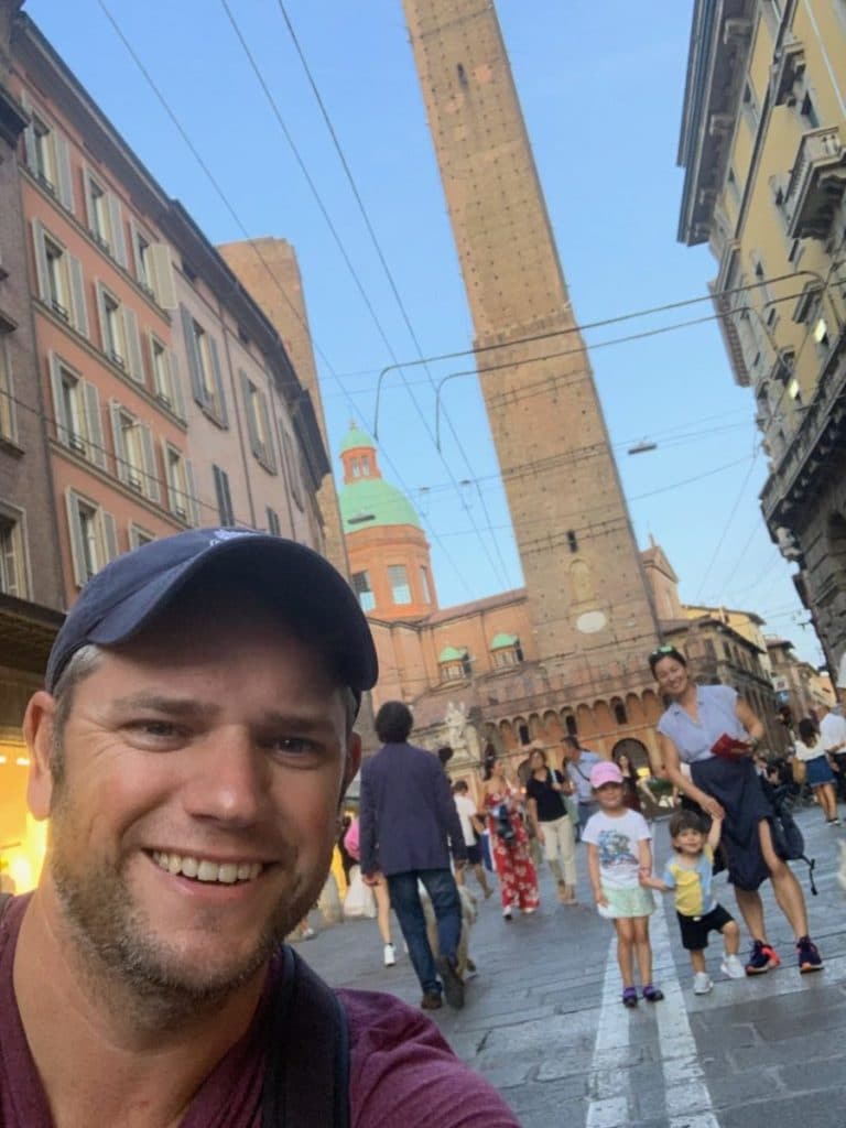 Family trip with kids to Bologna, Italy