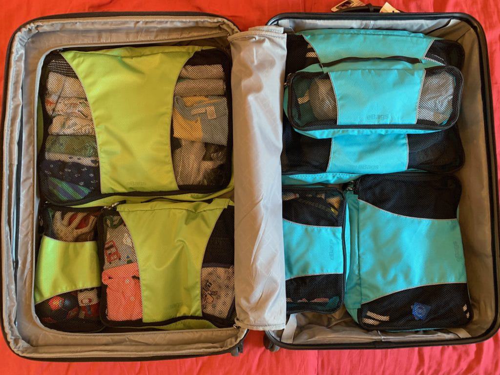 Packing cubes - family travel gear